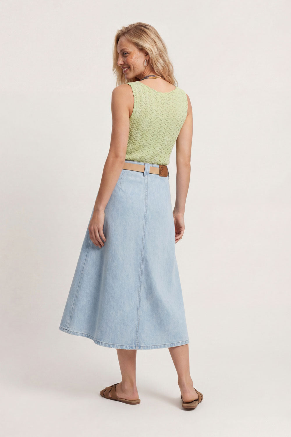 Image Lovaa – Midirock aus Tencel-Denim_2