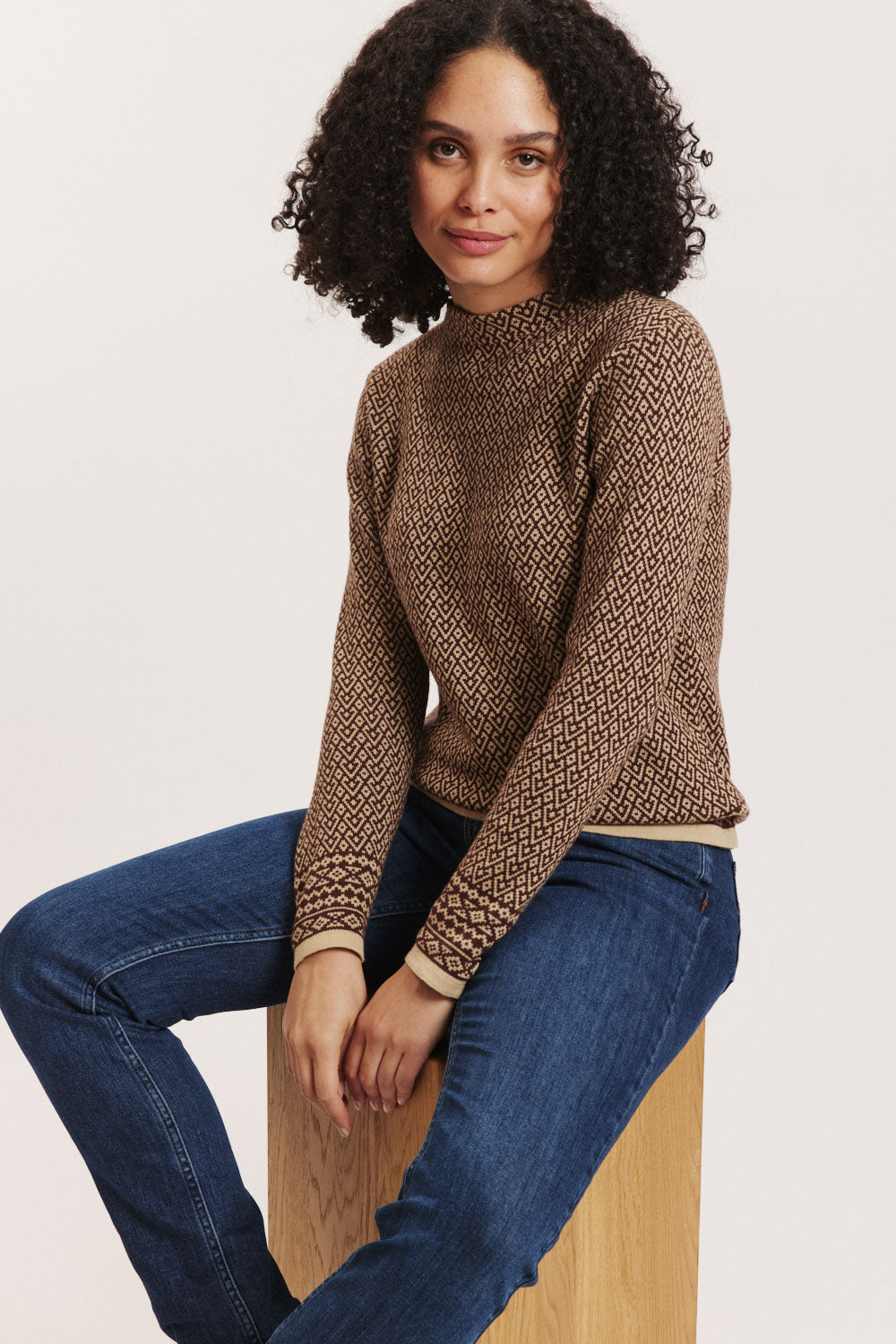 Strick-Pullover Lieen aus Biobaumwolle