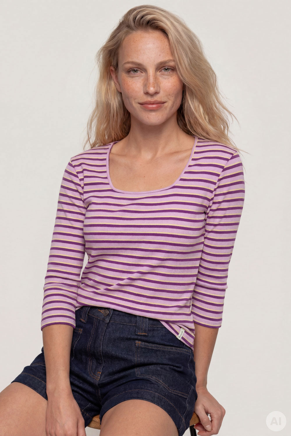 Image Lollyy – Rib-Shirt Square-Neck_1