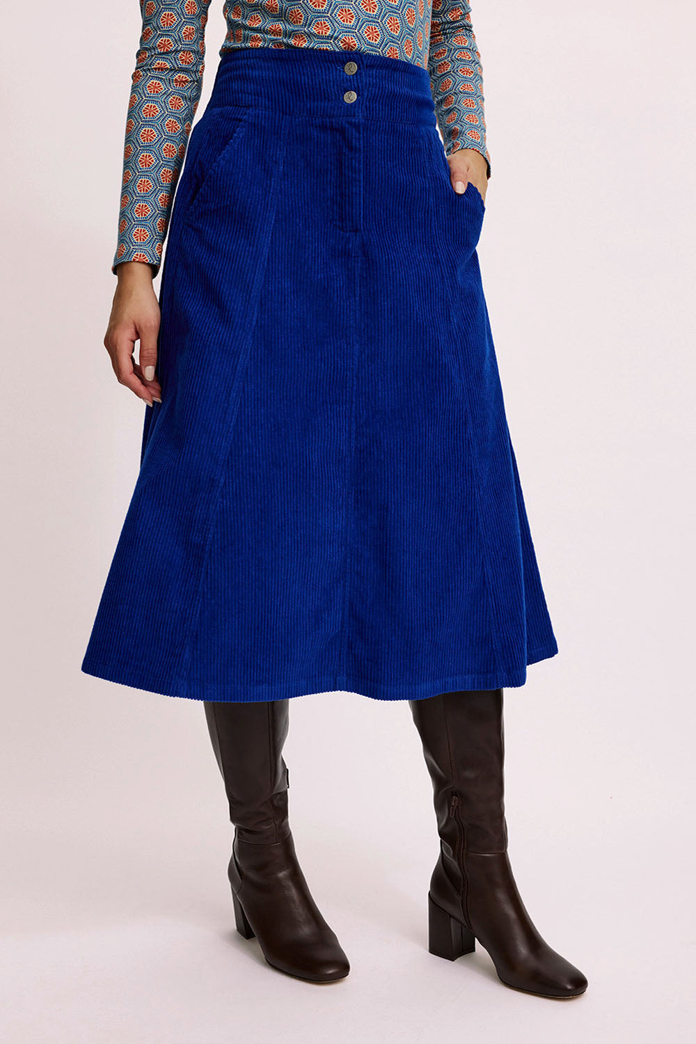 Corduroy skirt made from organic cotton