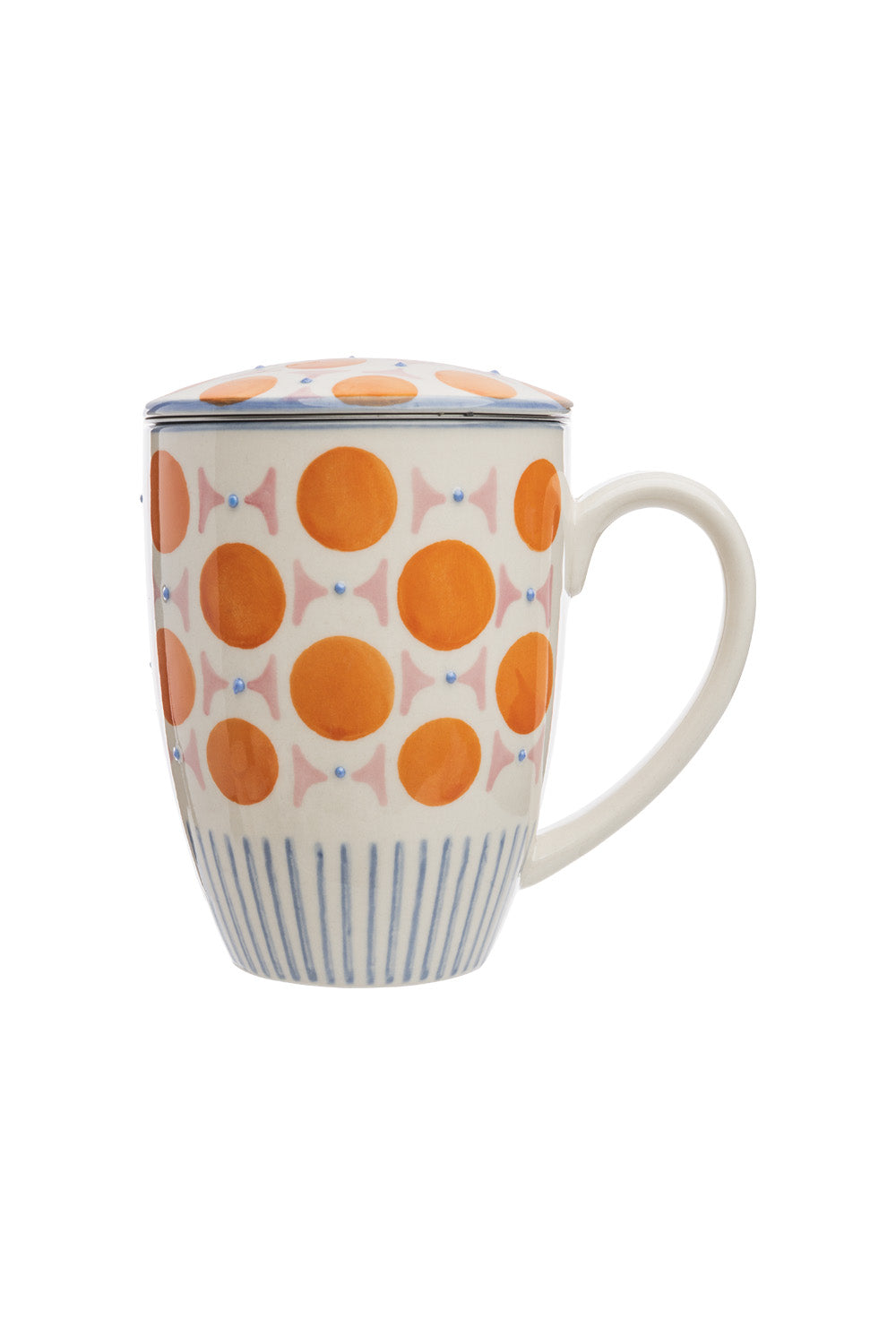 Cup with tea strainer RETROFLORIA 