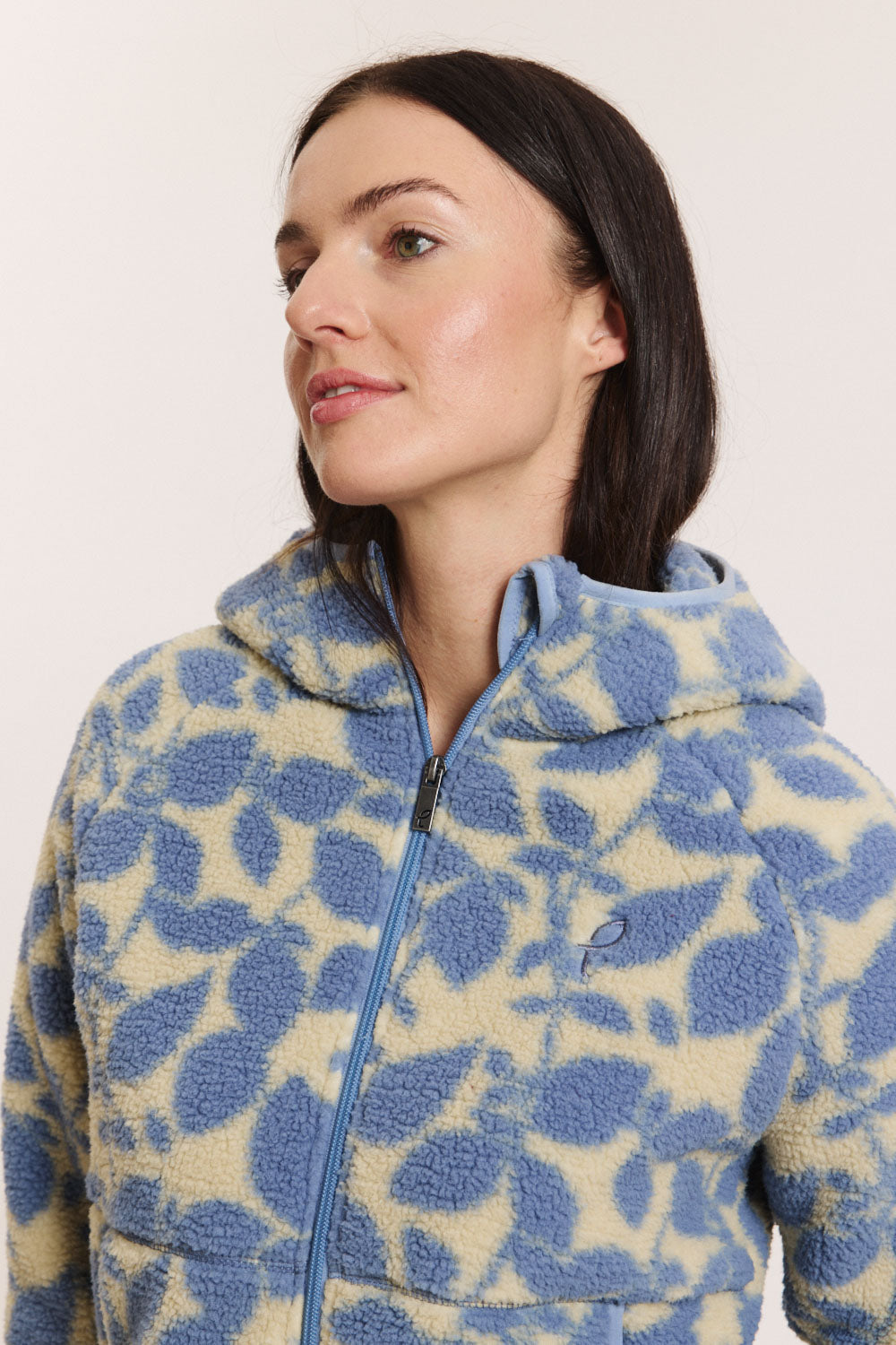 Teddy-Fleecejacke Alinaa mit recyceltem Polyester