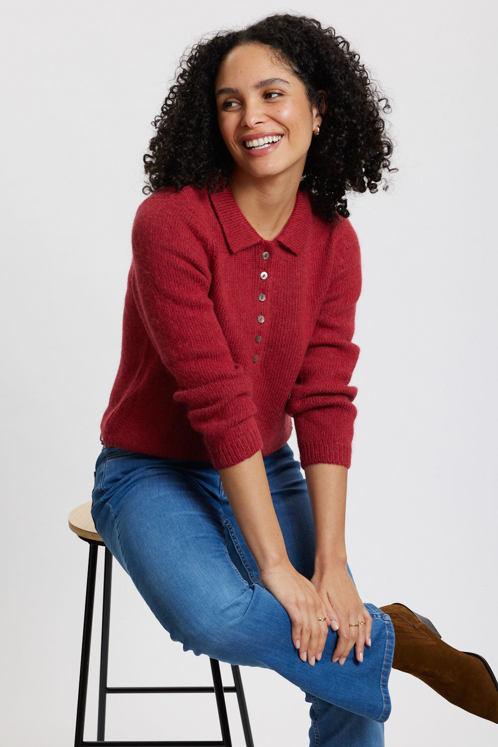 Strick-Pullover Audreyy aus Biobaumwolle