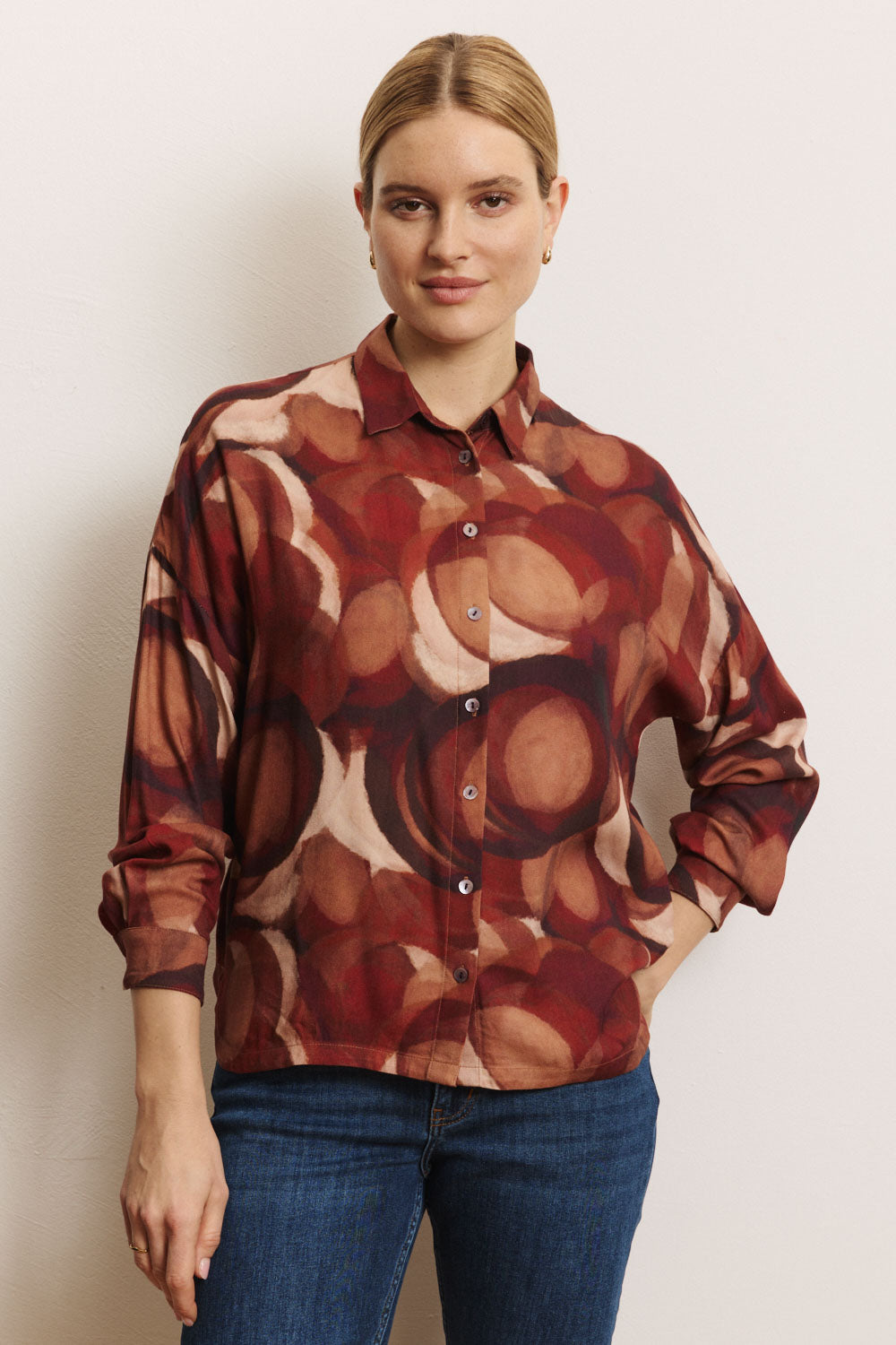 Bluse Jolandaa aus EcoVero™-Twill