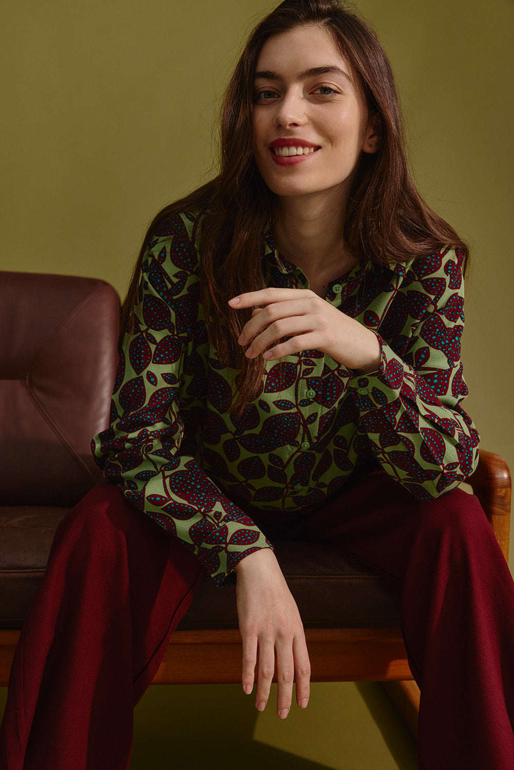 Oversize-Bluse aus EcoVero™ Viskose