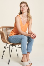 [S24C40] Loose top in organic cotton (melon)